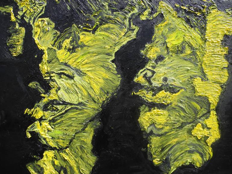 Original Portraiture Pop Culture/Celebrity Painting by Jérôme Geo Labrunerie