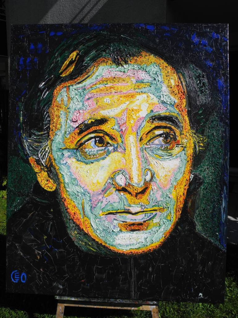 Original Portraiture People Painting by Jérôme Geo Labrunerie