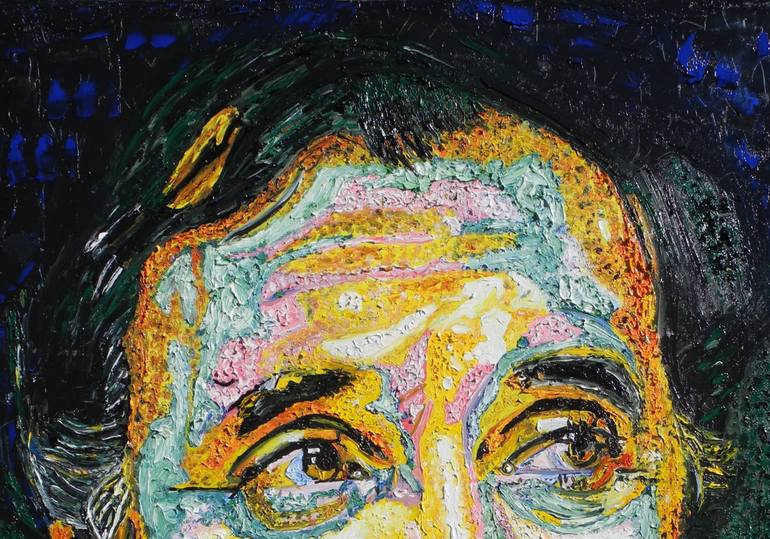 Original Portraiture People Painting by Jérôme Geo Labrunerie