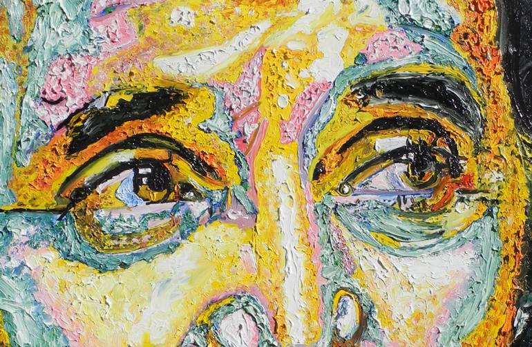 Original Portraiture People Painting by Jérôme Geo Labrunerie