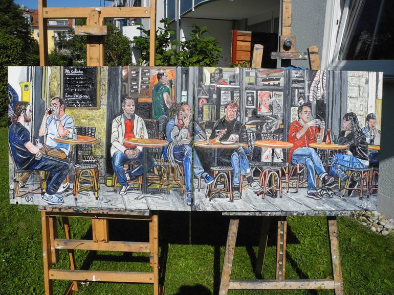 Original Other People Painting by Jérôme Geo Labrunerie