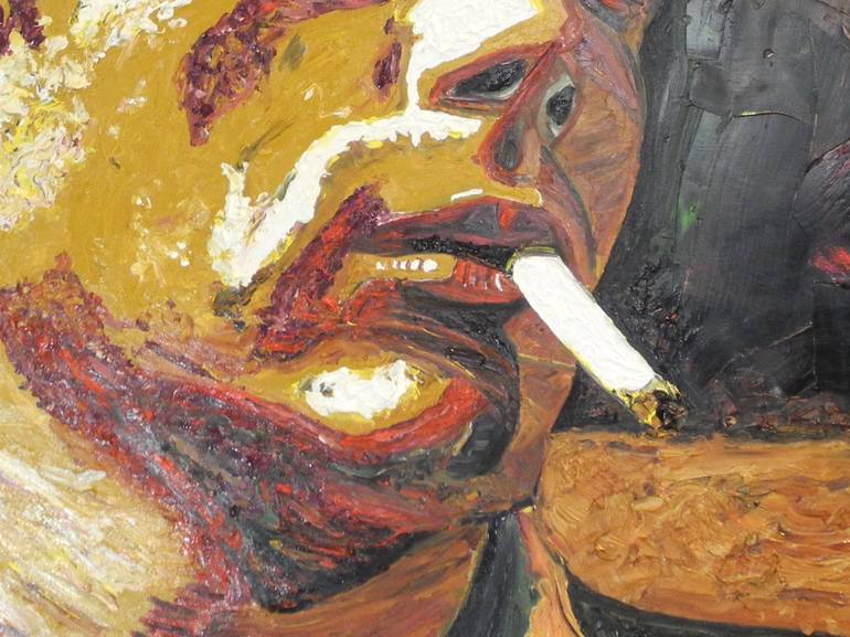 Original Portraiture People Painting by Jérôme Geo Labrunerie
