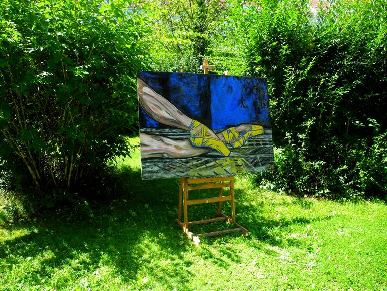 Original Figurative Body Painting by Jérôme Geo Labrunerie