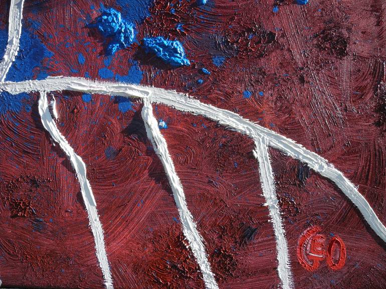 Original Conceptual Men Painting by Jérôme Geo Labrunerie