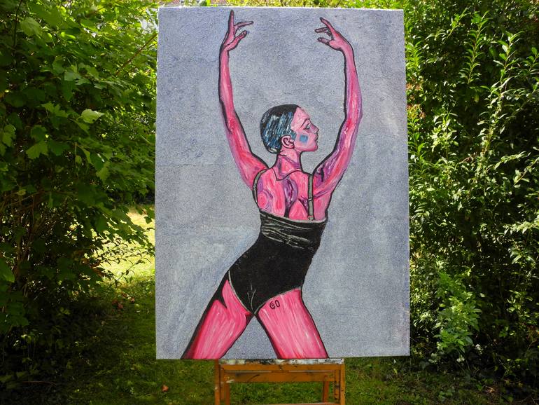Original Figurative Women Painting by Jérôme Geo Labrunerie