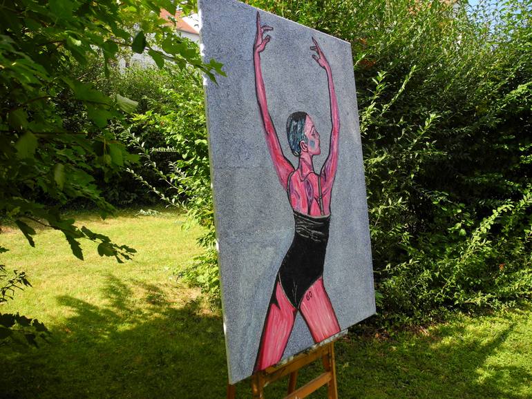 Original Figurative Women Painting by Jérôme Geo Labrunerie