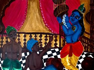 Original Expressionism Classical Mythology Paintings by Devattama Thakurta