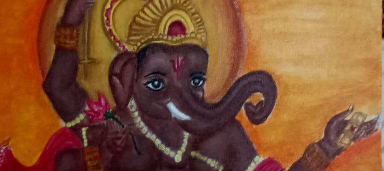 Original Classicism Religion Painting by Devattama Thakurta