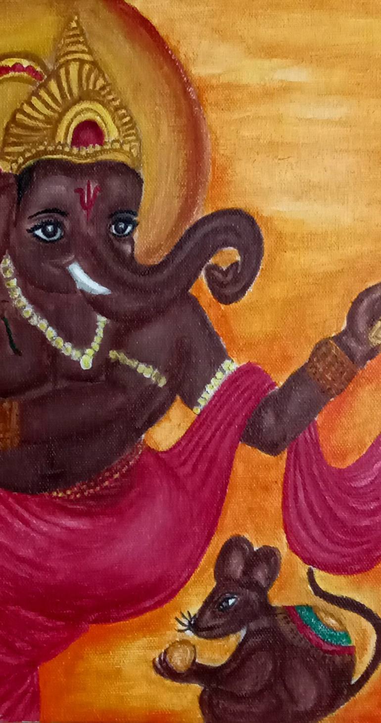 Original Classicism Religion Painting by Devattama Thakurta