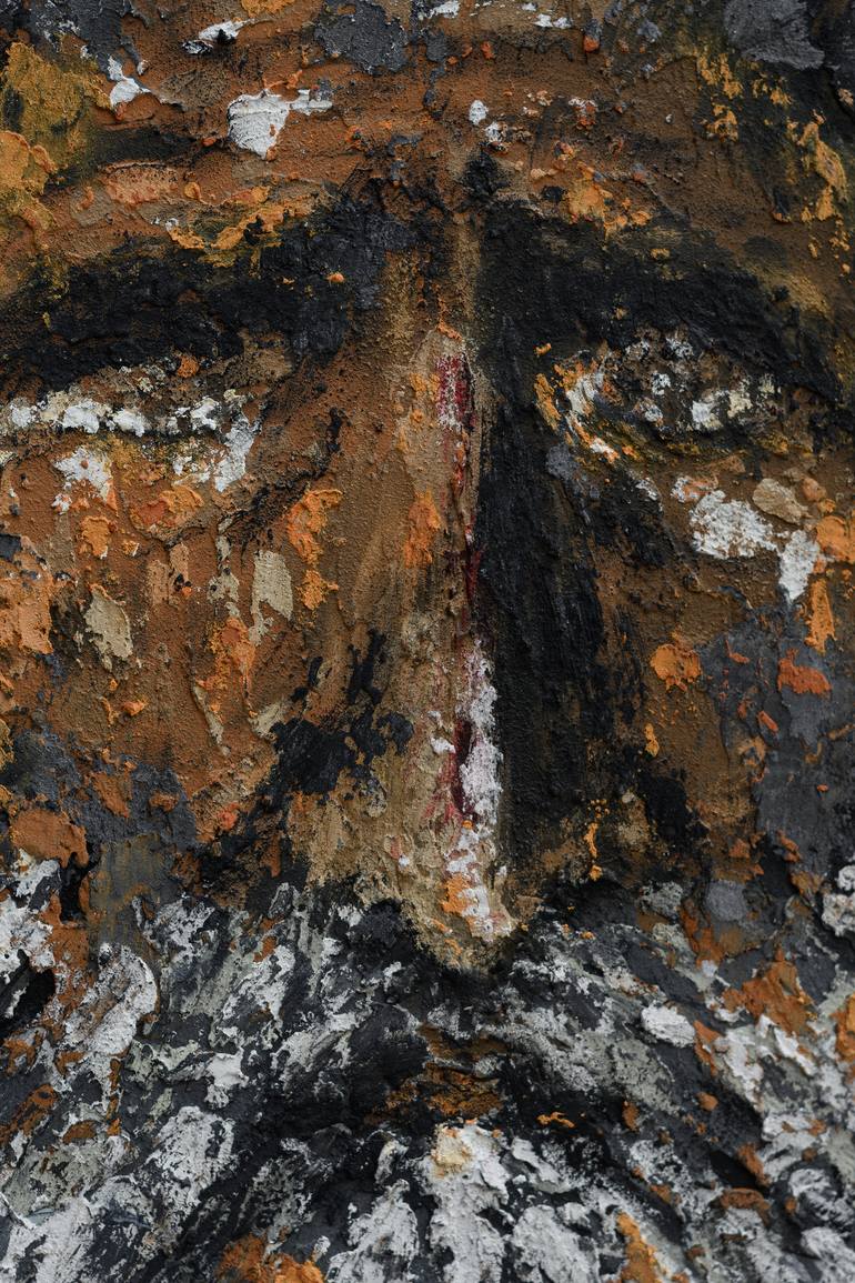 Original Abstract Expressionism People Painting by R Werner