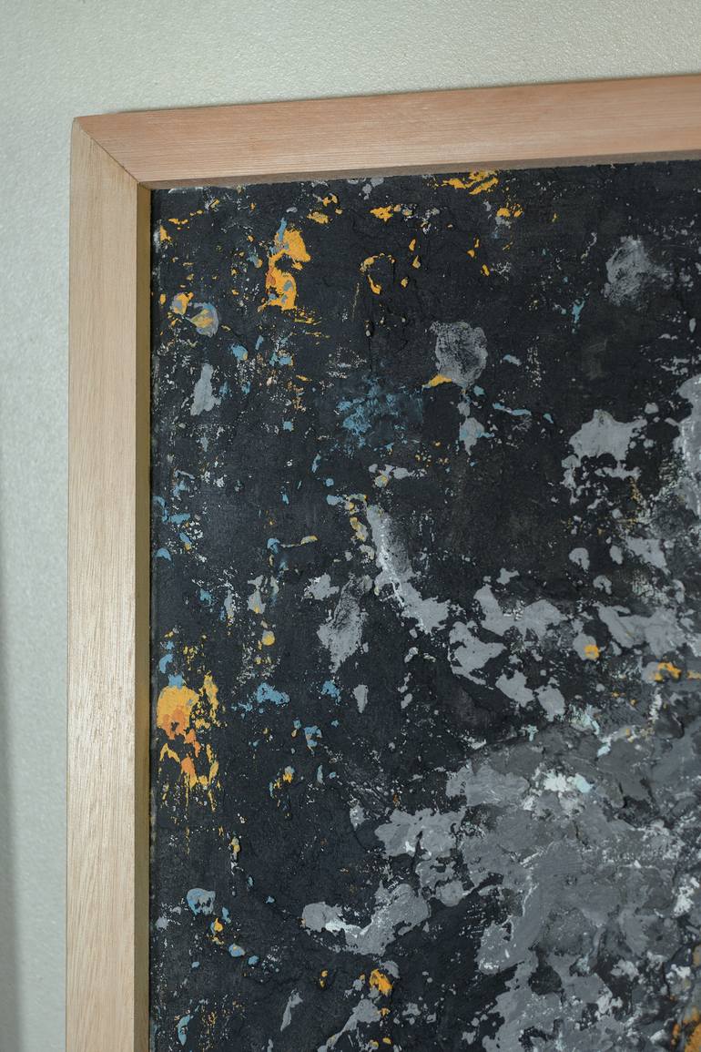 Original Abstract Expressionism People Painting by R Werner