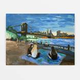 Blue horizon above Brooklyn by Emily Parsons