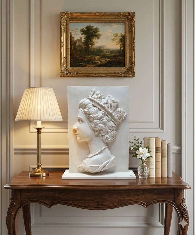 Original Classicism Pop Culture/Celebrity Sculpture by Hazem Mostafa