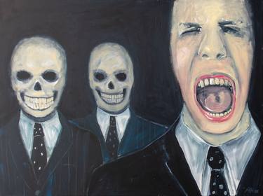 Original Figurative Mortality Paintings by Martin Hyde