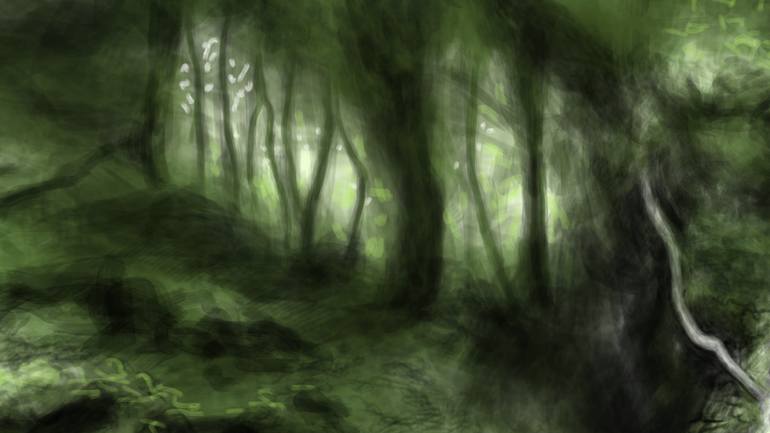 Original Documentary Landscape Mixed Media by Mik Godley