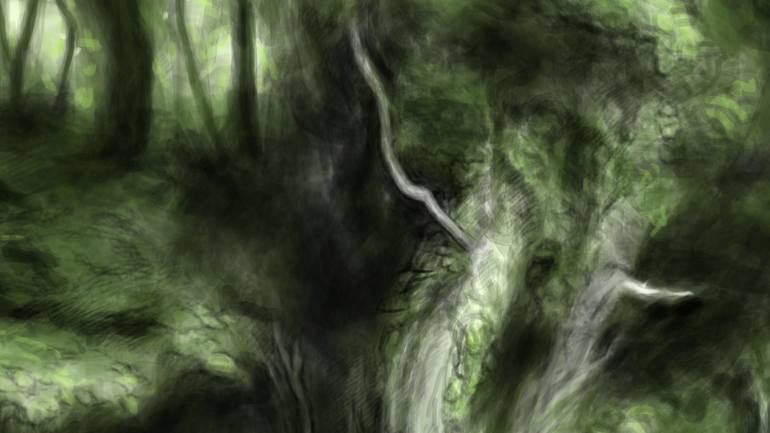 Original Documentary Landscape Mixed Media by Mik Godley