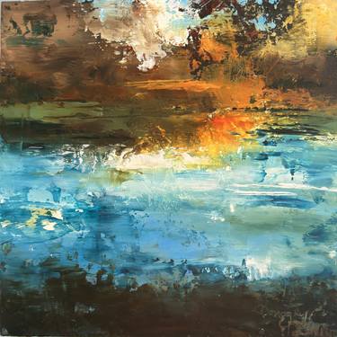 Original Abstract Expressionism Landscape Paintings by Lois Donaghey