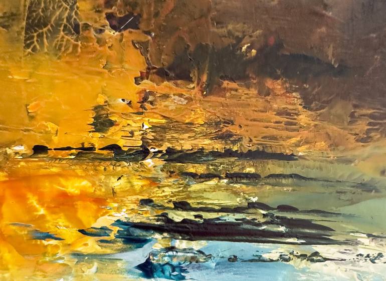 Original Abstract Expressionism Landscape Painting by Lois Donaghey