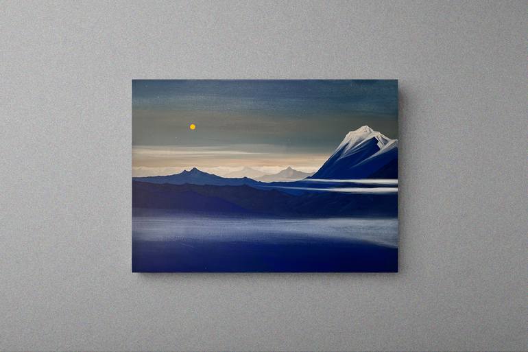 Original Symbolism Landscape Painting by Dev Chandra