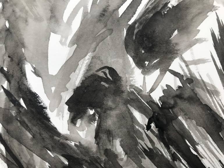 Original Abstract Fantasy Painting by Benjamin Iddouche