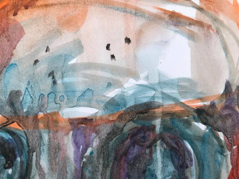 Original Abstract Expressionism Abstract Painting by Benjamin Iddouche