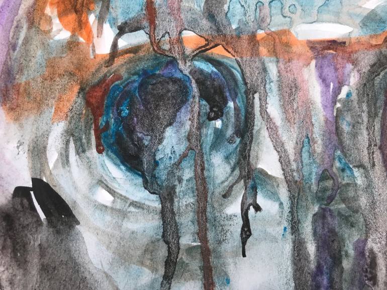 Original Abstract Expressionism Abstract Painting by Benjamin Iddouche