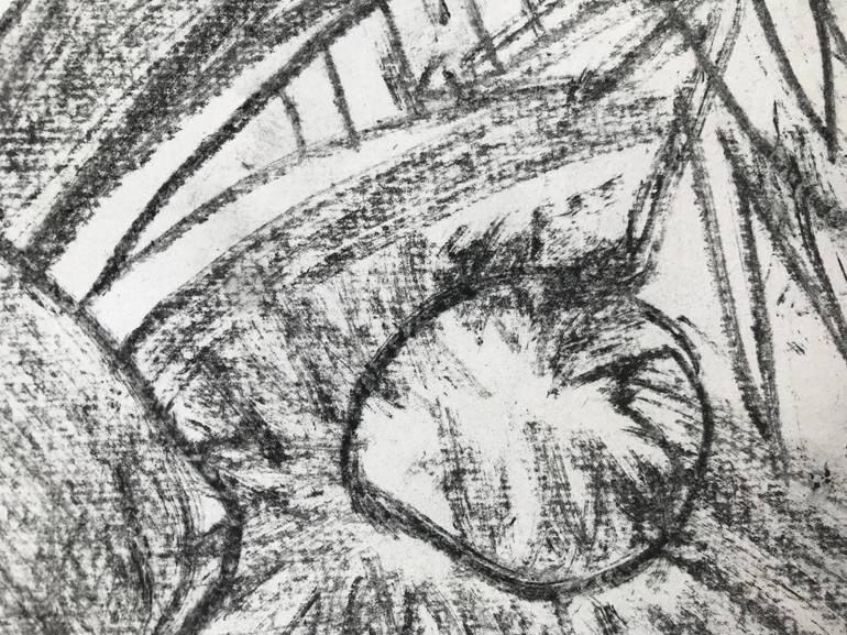 Original Abstract Expressionism Abstract Drawing by Benjamin Iddouche