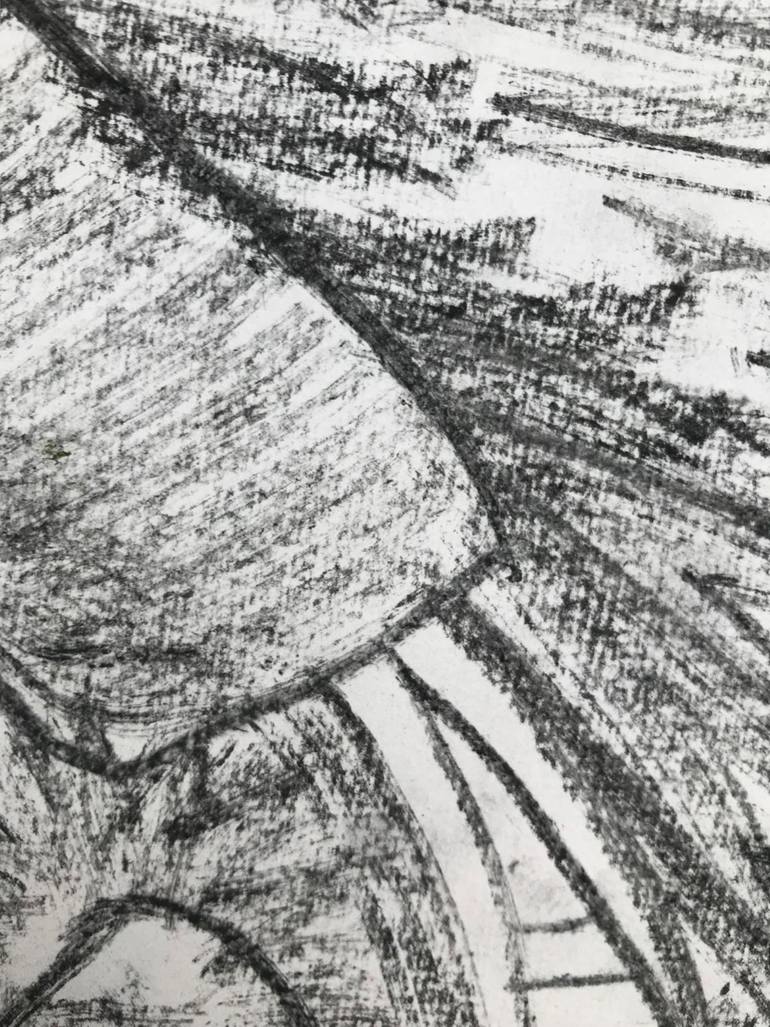 Original Abstract Expressionism Abstract Drawing by Benjamin Iddouche