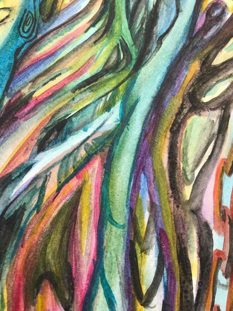 Original Abstract Expressionism Abstract Painting by Benjamin Iddouche