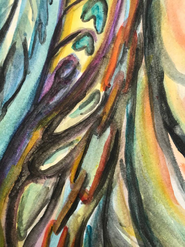 Original Abstract Expressionism Abstract Painting by Benjamin Iddouche