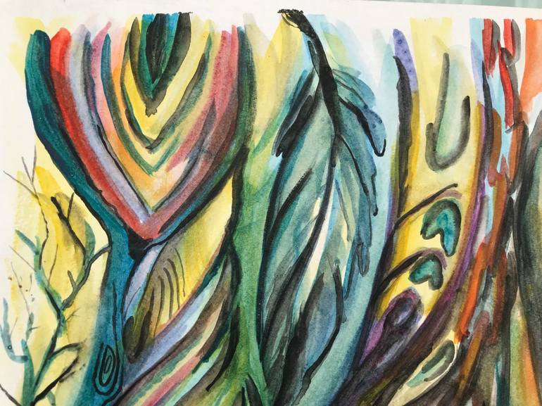 Original Abstract Expressionism Abstract Painting by Benjamin Iddouche