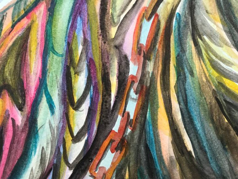 Original Abstract Expressionism Abstract Painting by Benjamin Iddouche