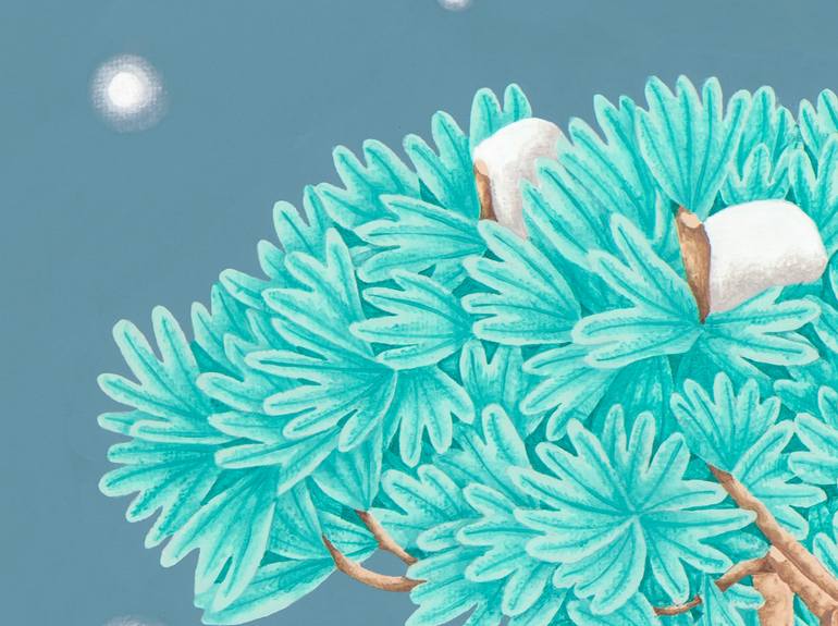 Original Contemporary Christmas Painting by Eunjoo Choi