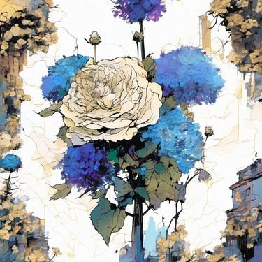 Original Conceptual Floral Digital by Jane Hubbard