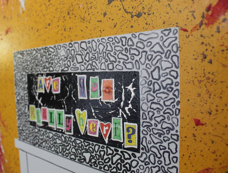 Original Surrealism Abstract Mixed Media by Sam Rueger