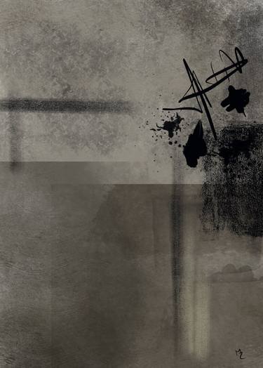 Original Black & White Abstract Digital by Massimo Zanotti