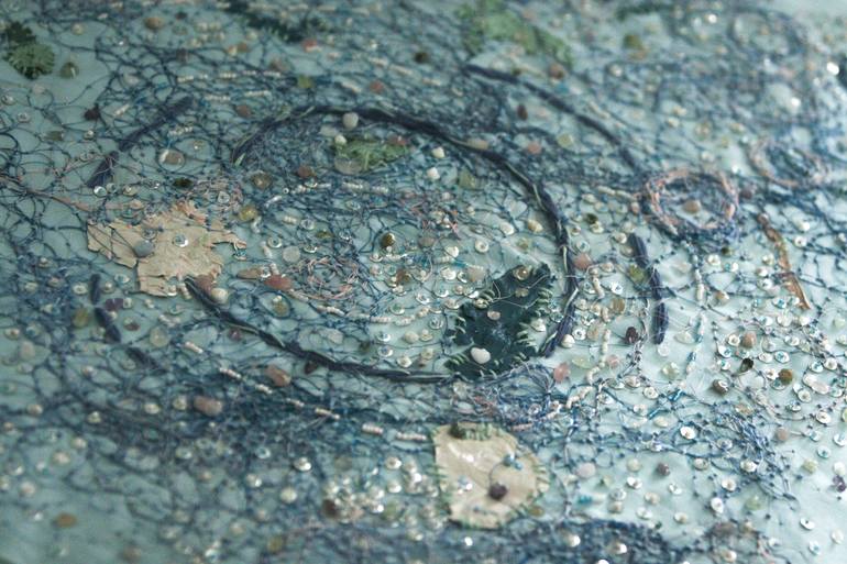 Original Abstract Nature Mixed Media by Roja Amiri