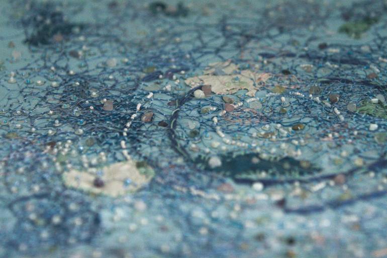 Original Abstract Nature Mixed Media by Roja Amiri