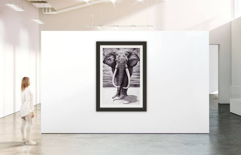 Original Black & White Animal Drawing by Josh Pugeau
