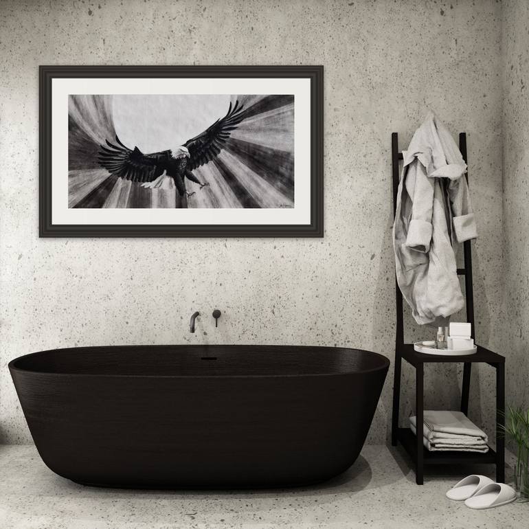 Original Black & White Animal Drawing by Josh Pugeau