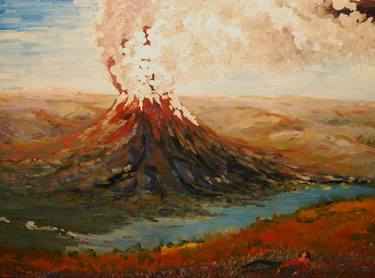 Saatchi Art Artist Rodney Black; Paintings, “Volcano” #art