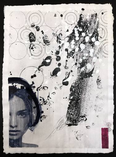 Original Abstract Portrait Drawings by Dimitri Jelezky