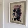 Original artwork on paper, mixed technique.   
Hand-signed by the artist, certificate of authenticity included.
Frame is NOT included.