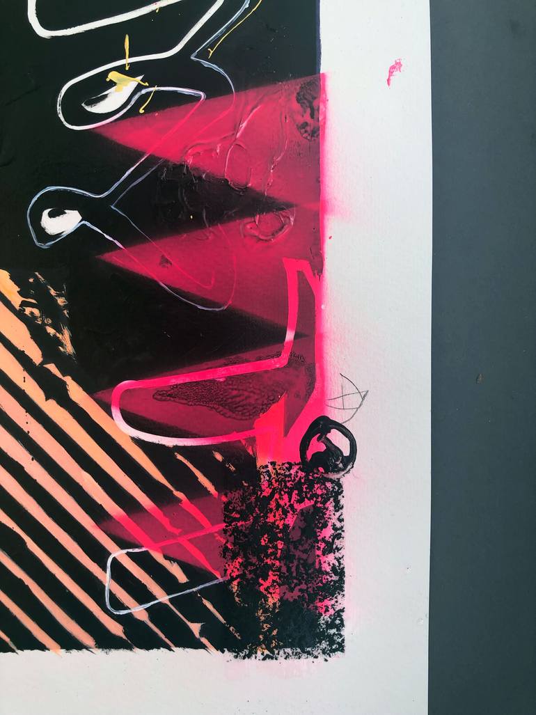 Original Abstract Women Painting by Dimitri Jelezky