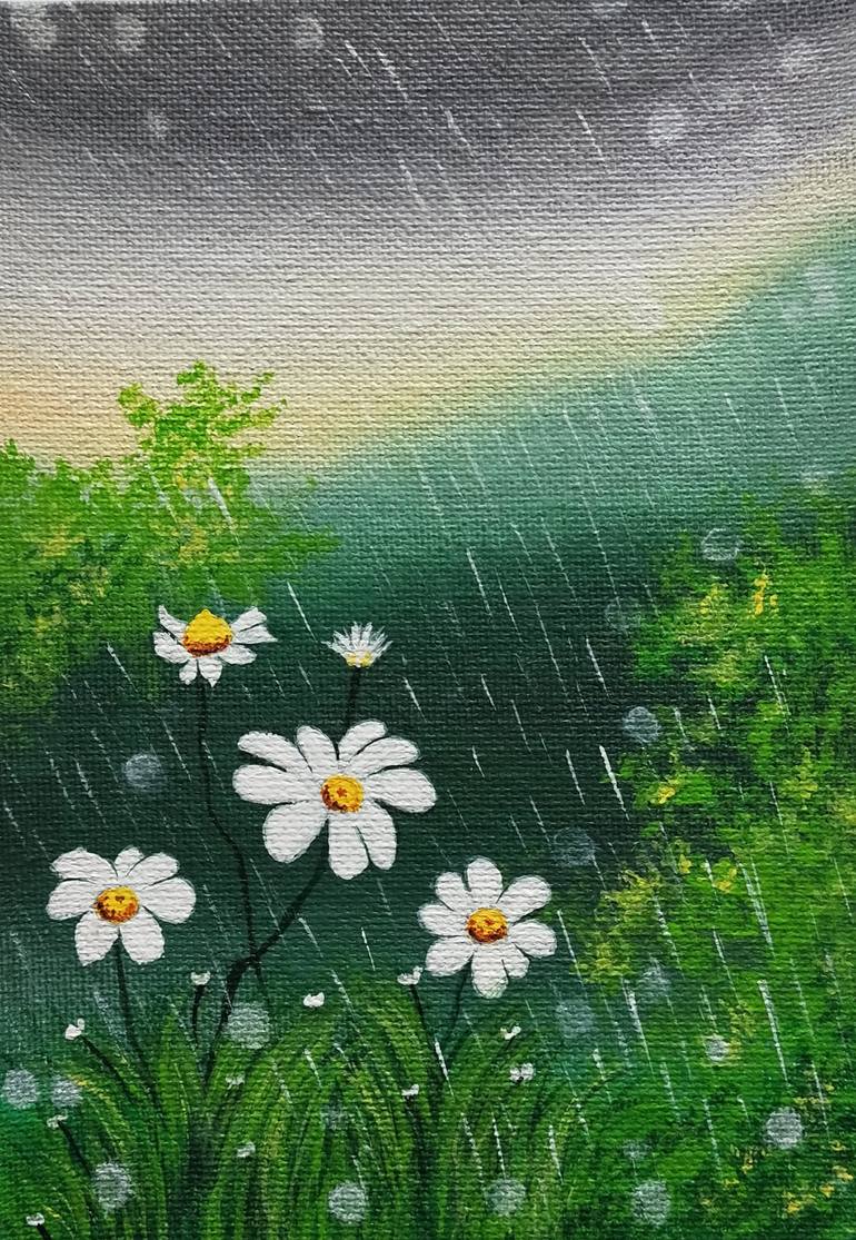 Print of Color Field Painting Nature Paintings by Anshika Arora