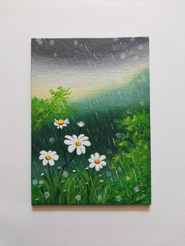 Original Color Field Painting Nature Painting by Anshika Arora