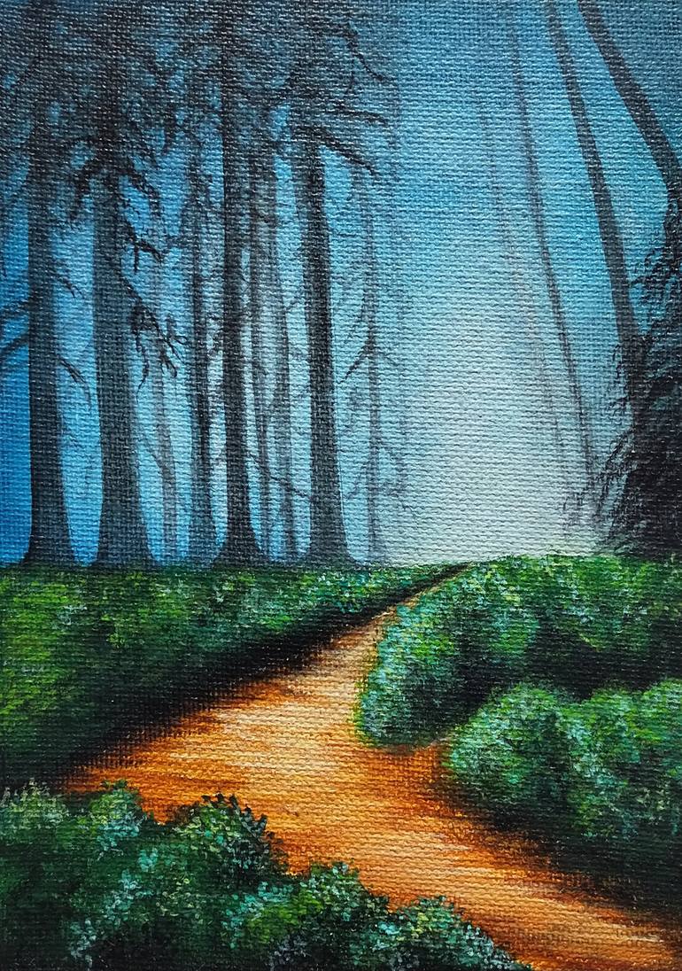 Print of Color Field Painting Nature Paintings by Anshika Arora