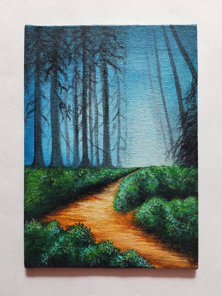 Original Color Field Painting Nature Painting by Anshika Arora