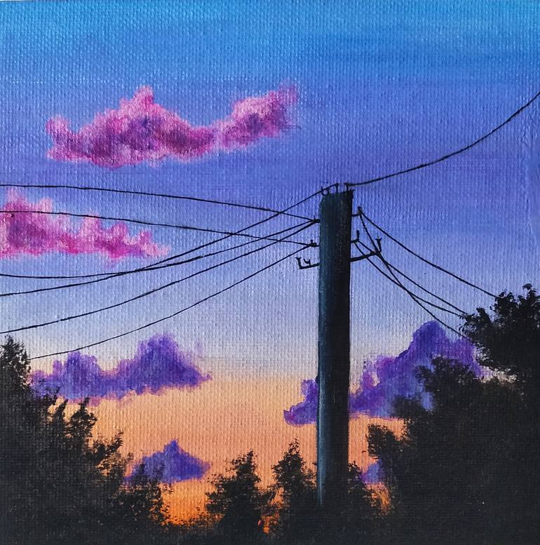Print of Color Field Painting Cities Paintings by Anshika Arora
