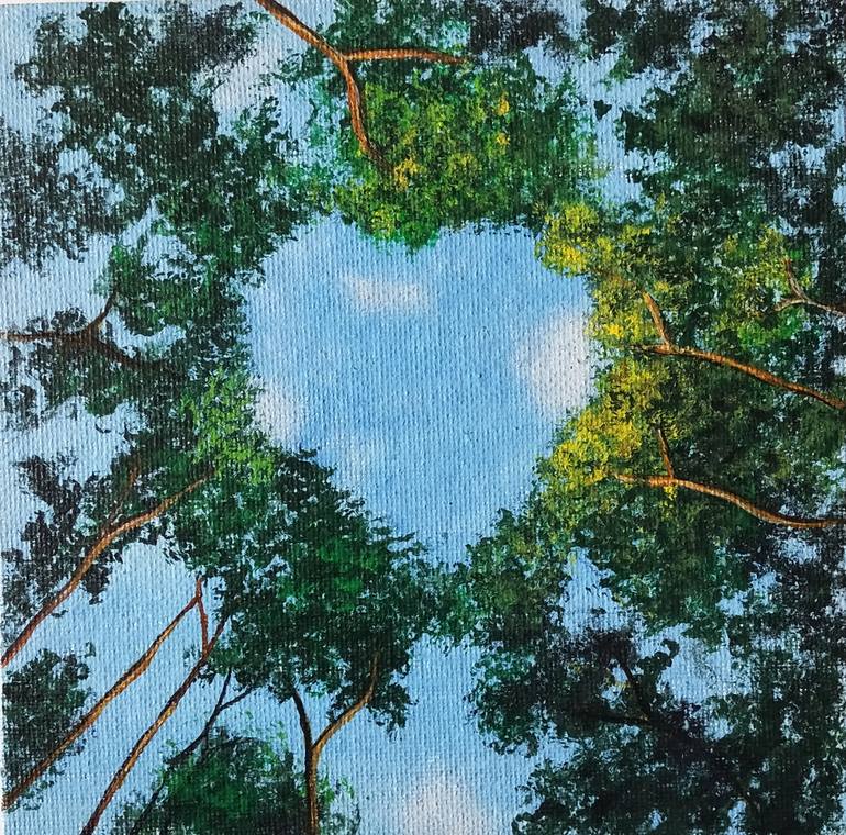 Print of Color Field Painting Love Paintings by Anshika Arora